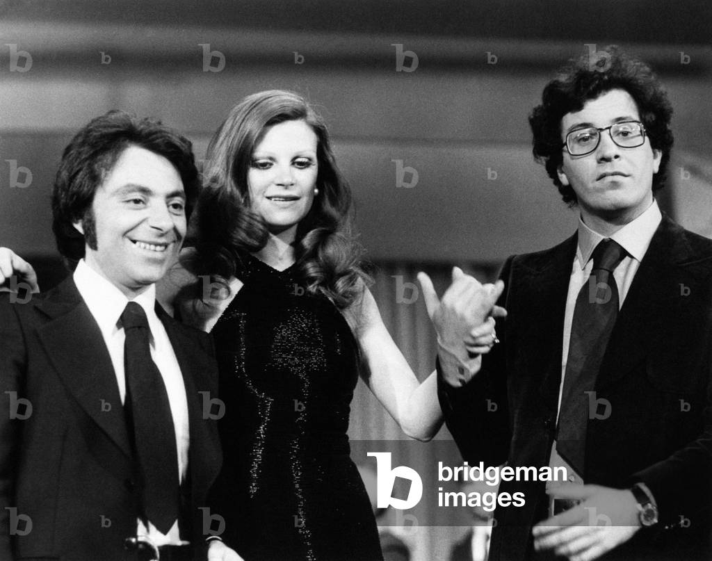 Peppino di Capri with Milva and Peppino Gagliardi at Sanremo Music Festival