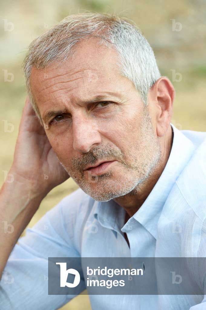 Italian writer Gianrico Carofiglio at the XX edition of the International Literature Festival in Rome entitled 'Reading the world', in the new setting of the Palatine Stadium, Rome (Italy), July 22nd, 2021