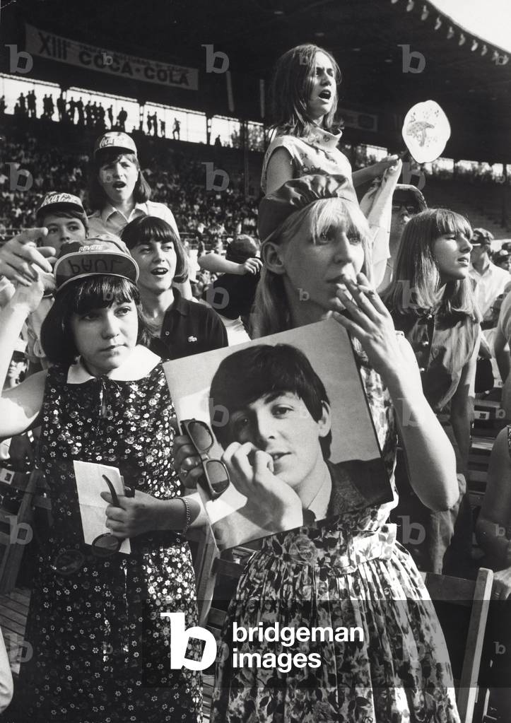 Female spectators at a Beatles concert