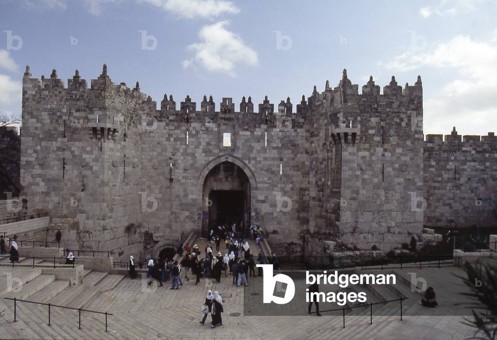 The entrance of the Damascus Gate in Jerusalem