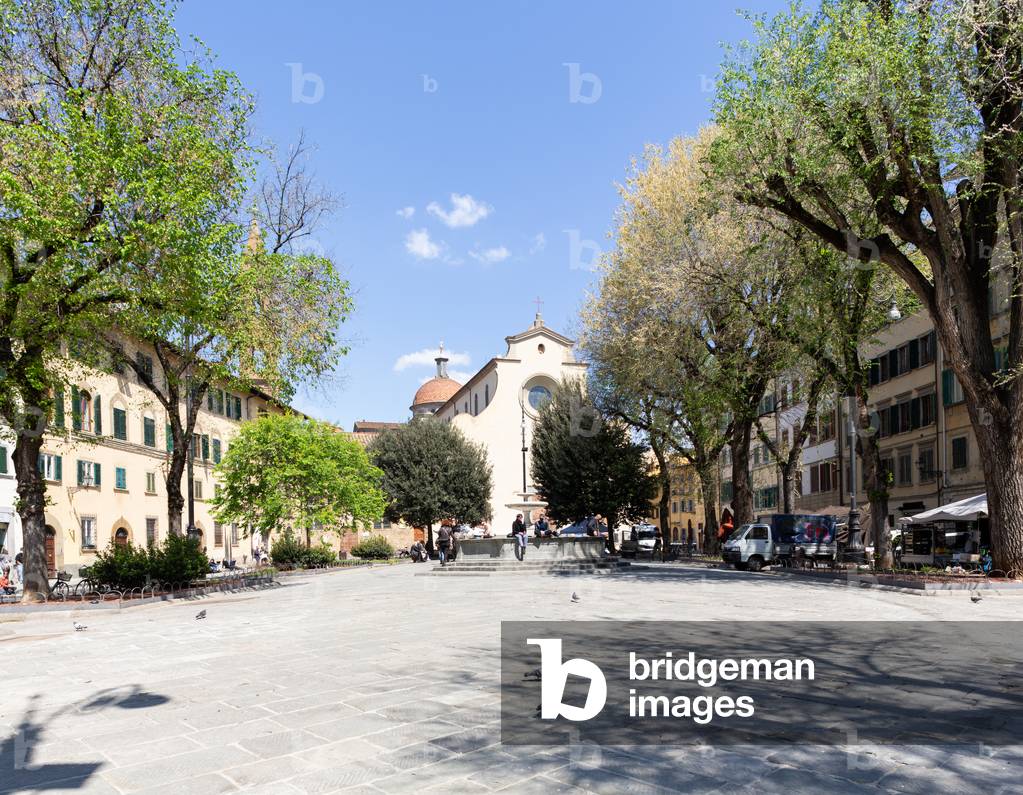 Piazza Santo Spirito, Florence, Italy (photo)
