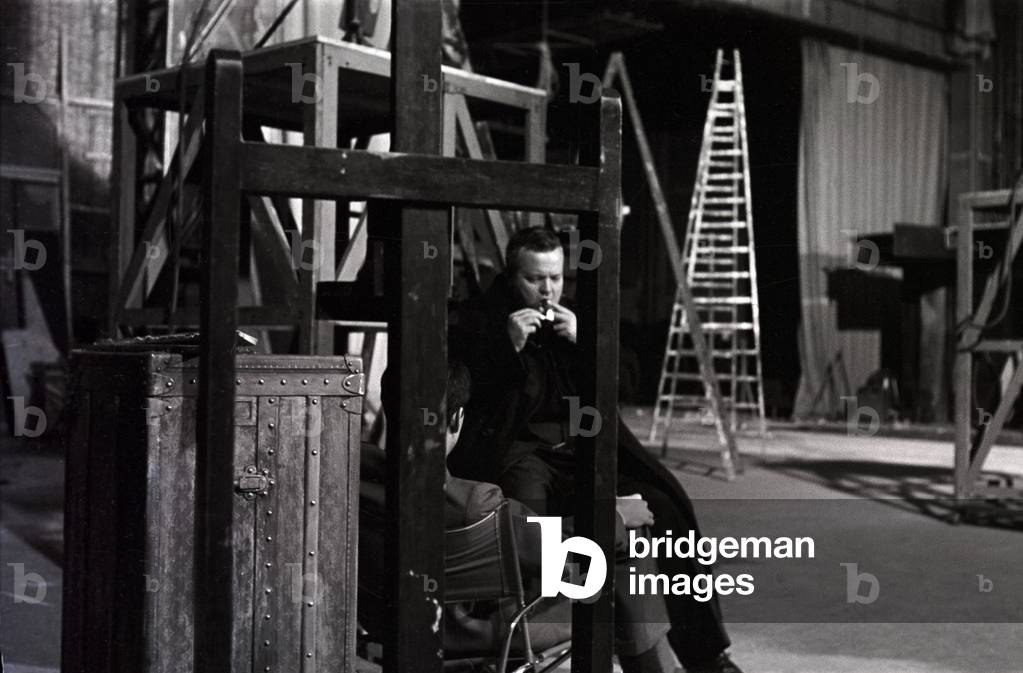 Orson Welles in The Trial, Italy, 1962 (b/w photo)