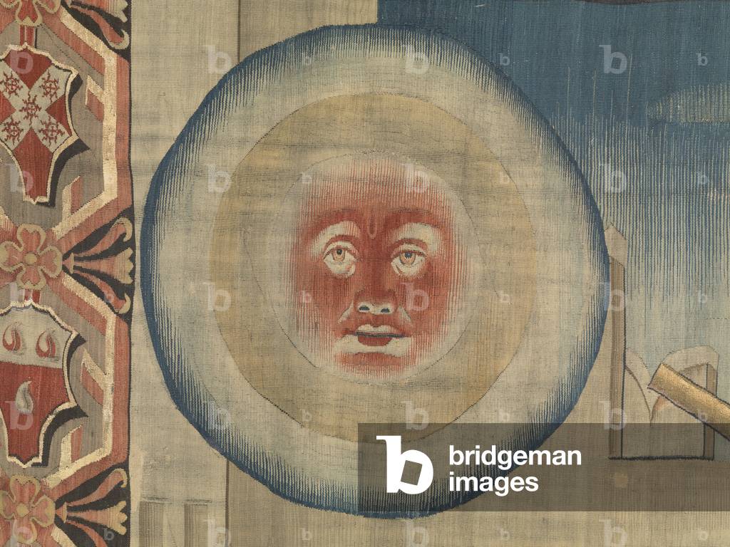 January (Gennaio), by Benedetto da Milano upon drawing by Bramantino, c. 1503-1508, 16th century (tapestry)