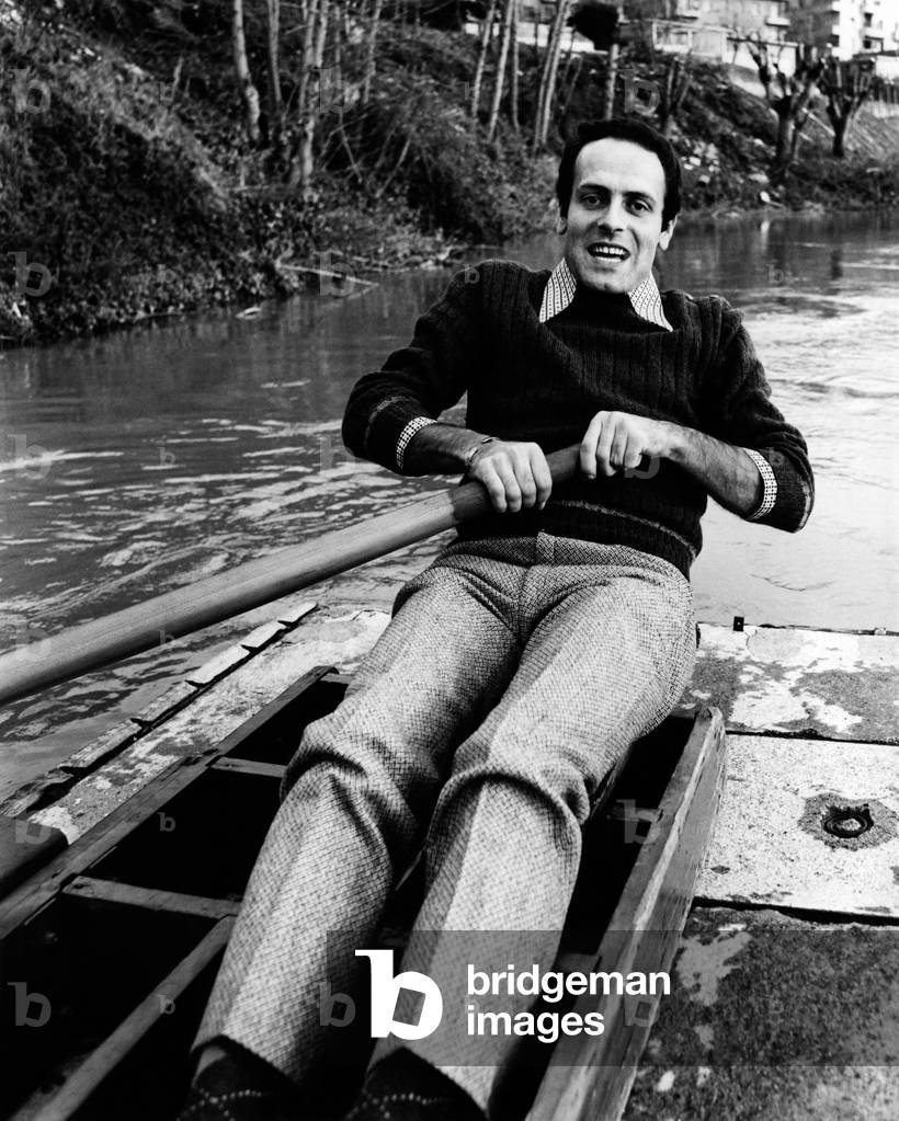 Adriano Amidei Migliano on a river