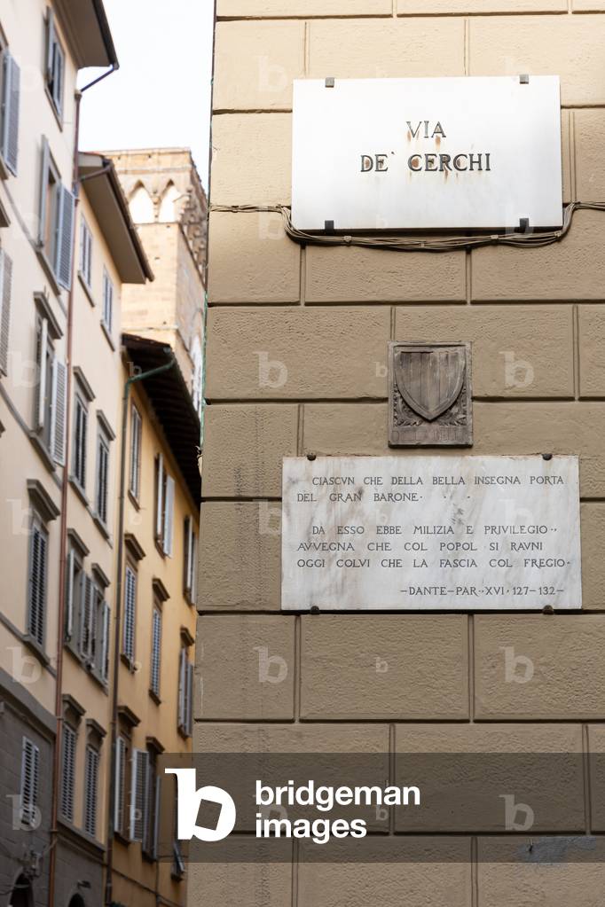 Lapidi della Divina Commedia, Firenze