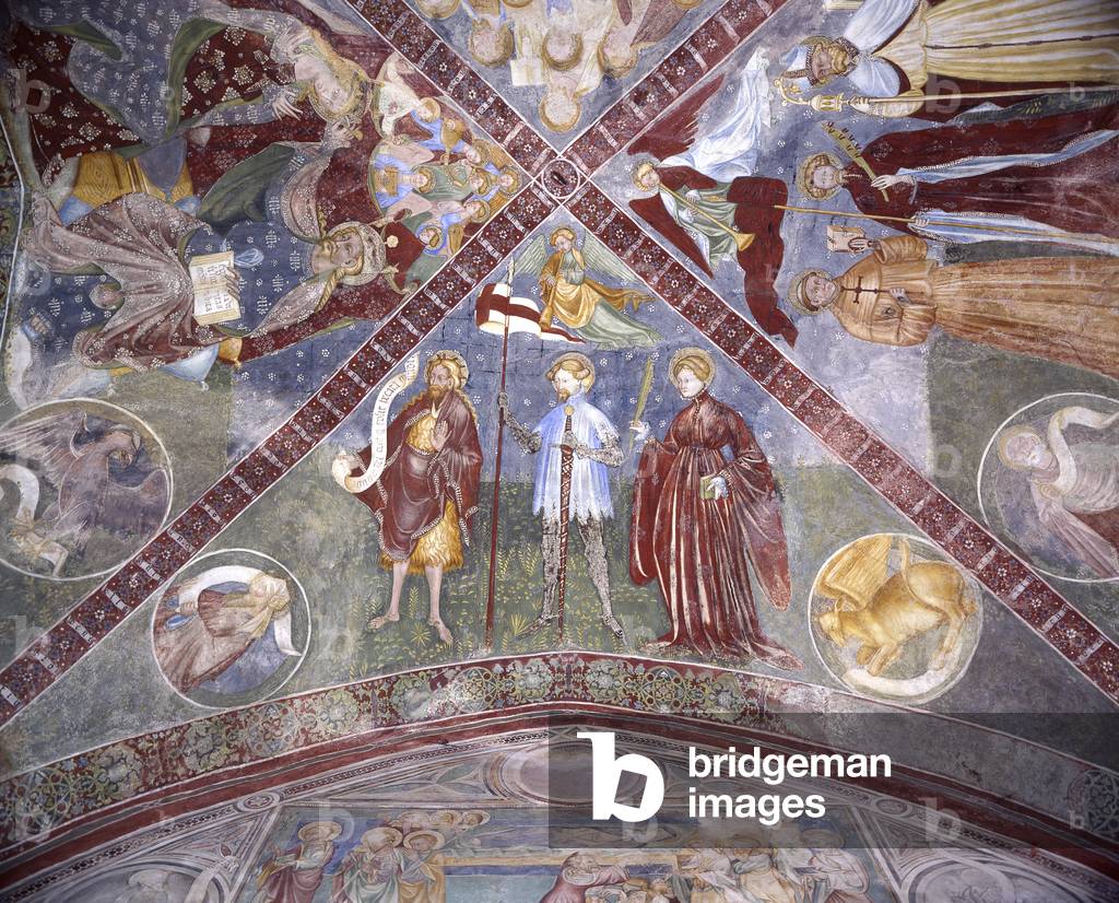 Vault Plume, by Unknown Artist, 15th Century, fresco