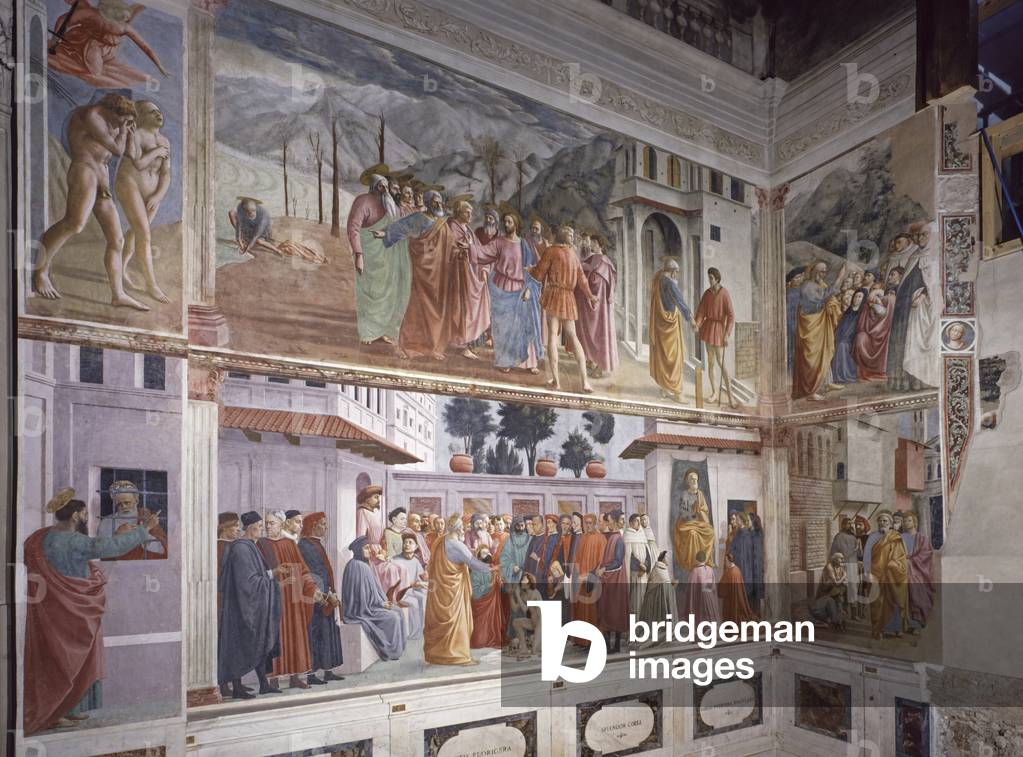 Frescoes on the Left Wall of the Brancacci Chapel, 1424-1485 (fresco)