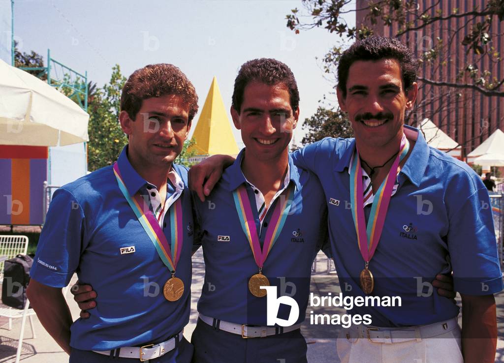 Daniele Masala, Carlo Massullo and Pierpaolo Cristofori, 1984 (photo)