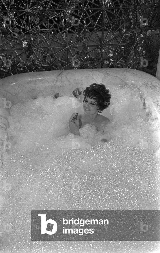 Rossana Podestò in Seven Golden Men Strike Again, Italy, 1960 (b/w photo)