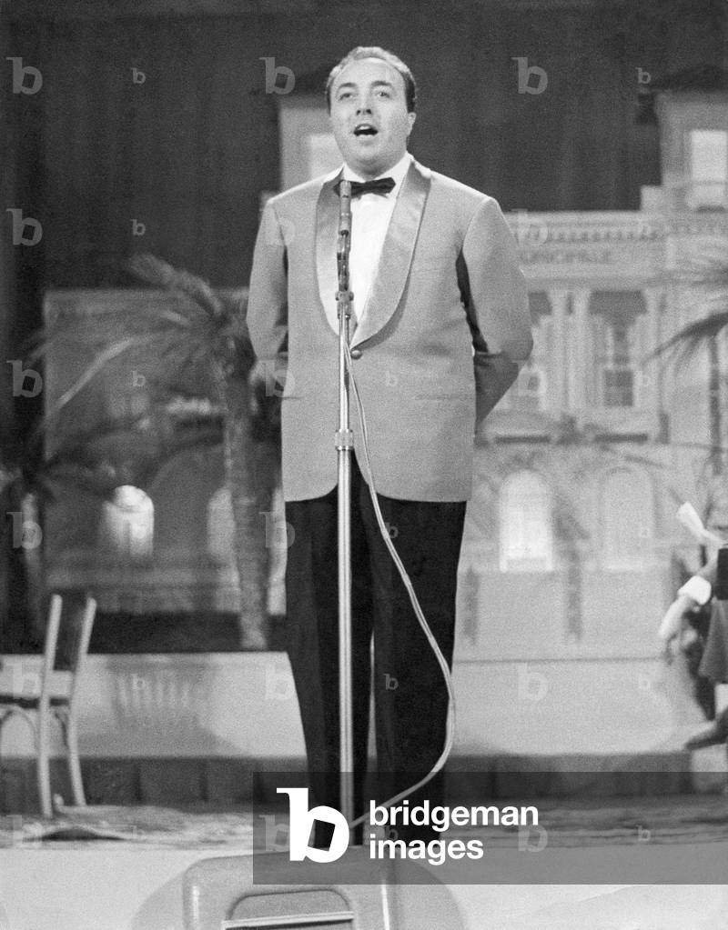 Gino Latilla at 9th Sanremo Music Festival