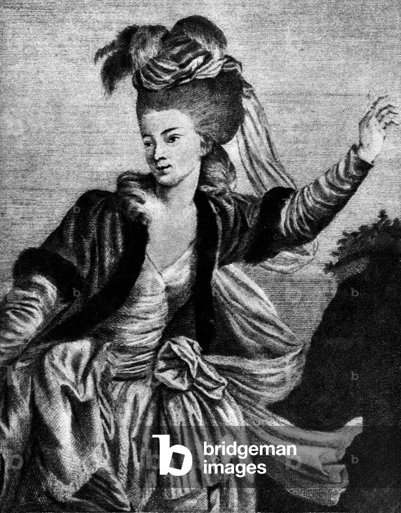 Portrait of Aloysia (Louise Antonia) Weber, German Soprano