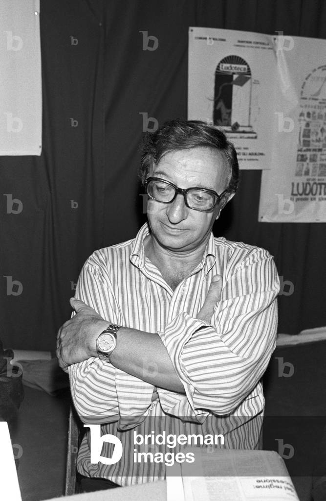 Gianni Scalia sitting with folded arms