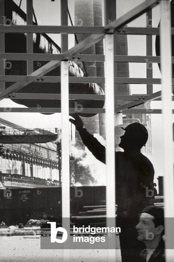Workers at work, Milan, Italy, 1965