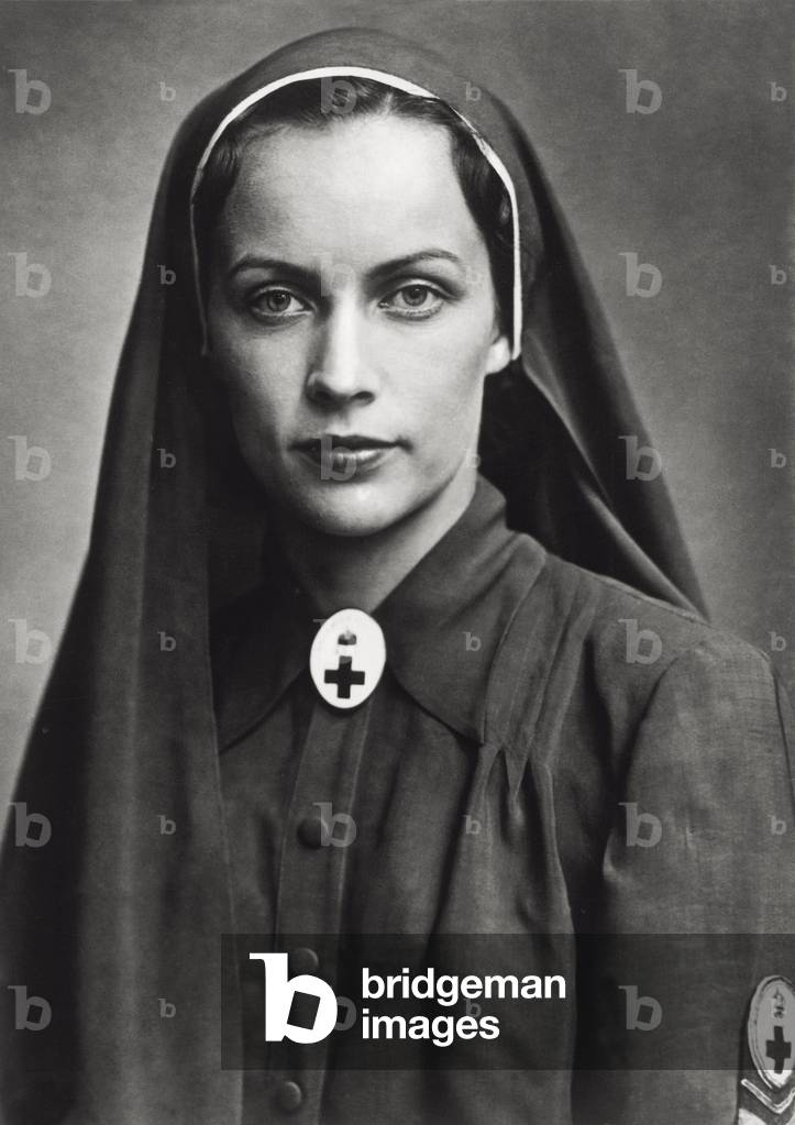 Ilona Edelsheim-Gyulai dressed up as a Red Cross nurse