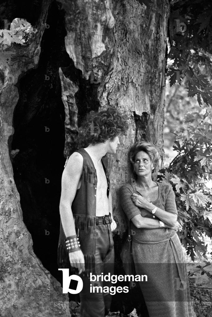 Alida Valli with her son Carlo, Italy