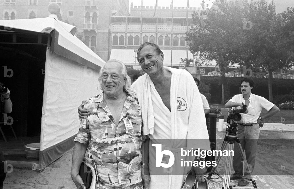 Rafael Alberti with Yevgeny Aleksandrovich Yevtushenko, Venice, Italy, 1984