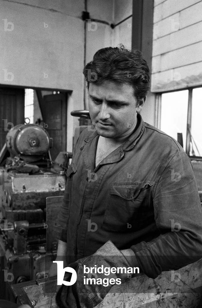 Italian worker in a factory