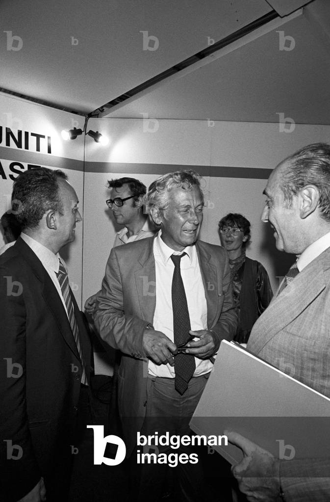 Renato Zangheri talking with Gaspare Barbiellini Amidei