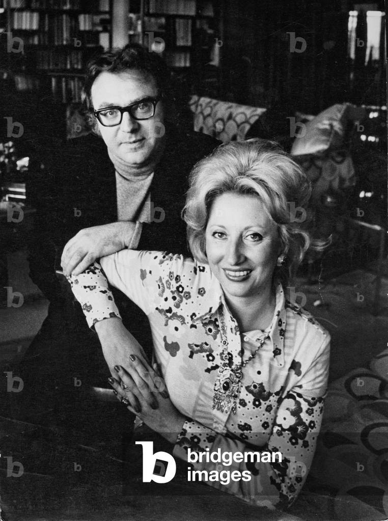 Alberto Bevilacqua with his wife Marianna
