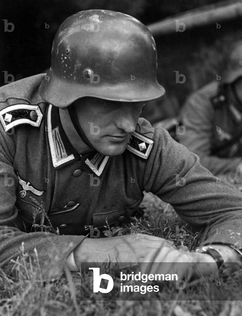 German soldier waiting