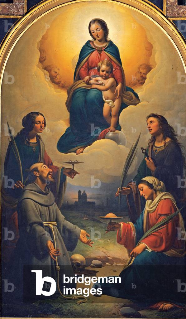 Madonna and Child with Saints Francis, Lucy, Agatha and Apollonia, 1847 - 1854