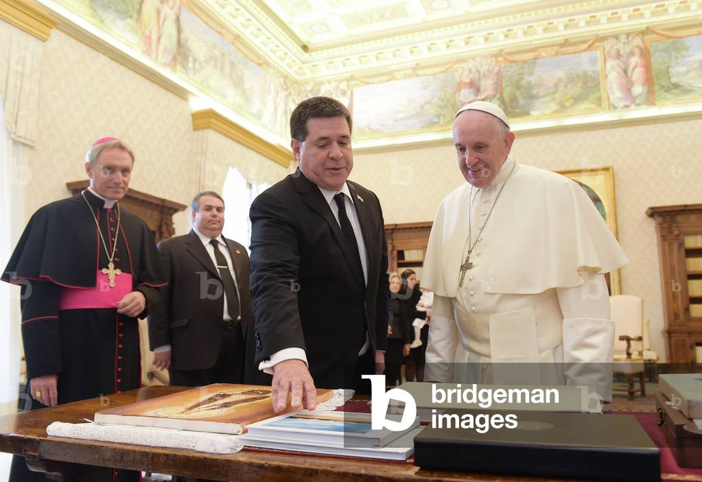 Pope Francis and Horacio Cartes, Holy See, 2017 (photo)