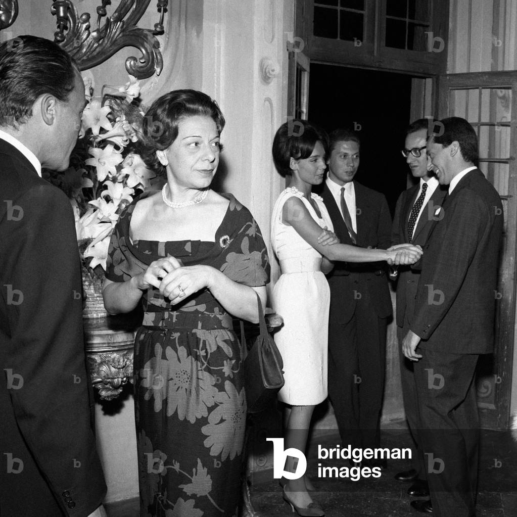 Fabrizia Citterio greeting her guests