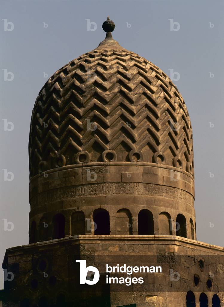 Dome of the Tomb of Emir Nasrallah, by Mamluk craftsmen, 1441, 15th century,Mamluk Necropolis, Cairo, Egypt (sandstone)