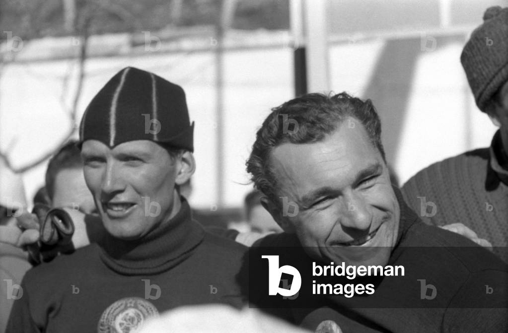Soviet athletes at the 1956 Winter Olympics, Cortina d'Ampezzo, Italy
