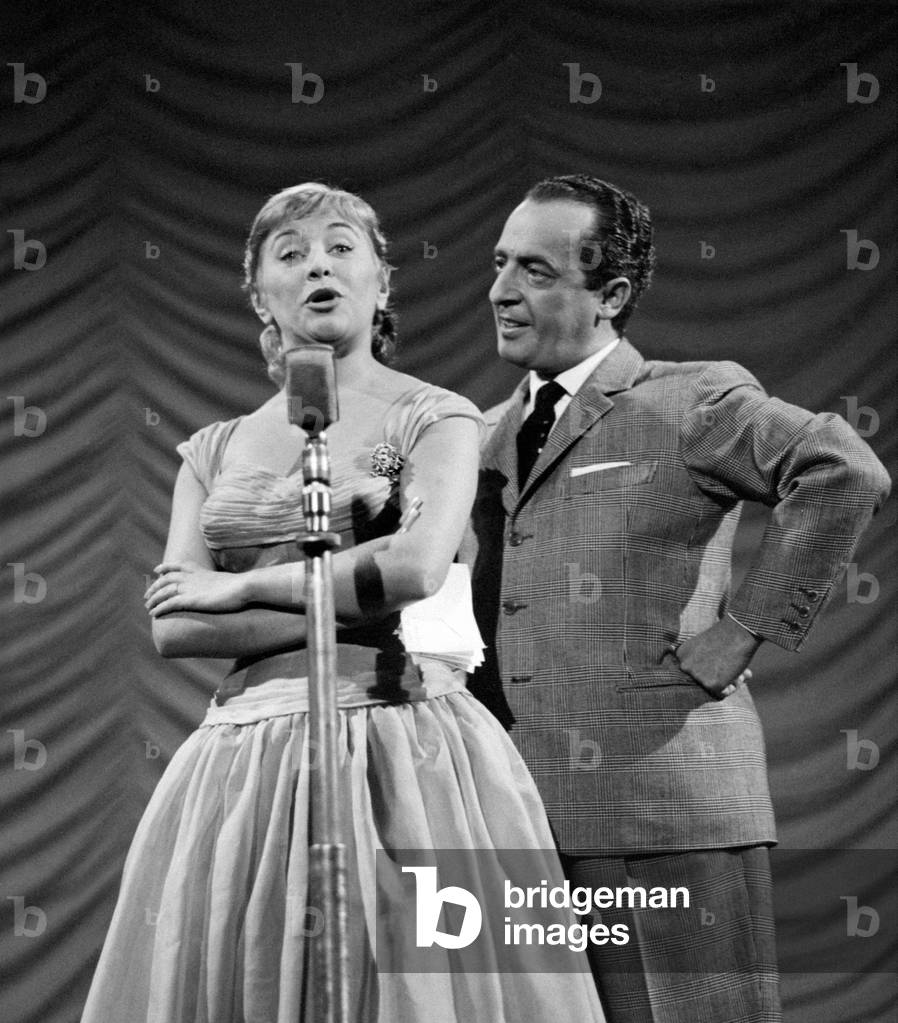 Tina De Mola and Nino Taranto at Lui Lei e gli altri, Milan, Italy