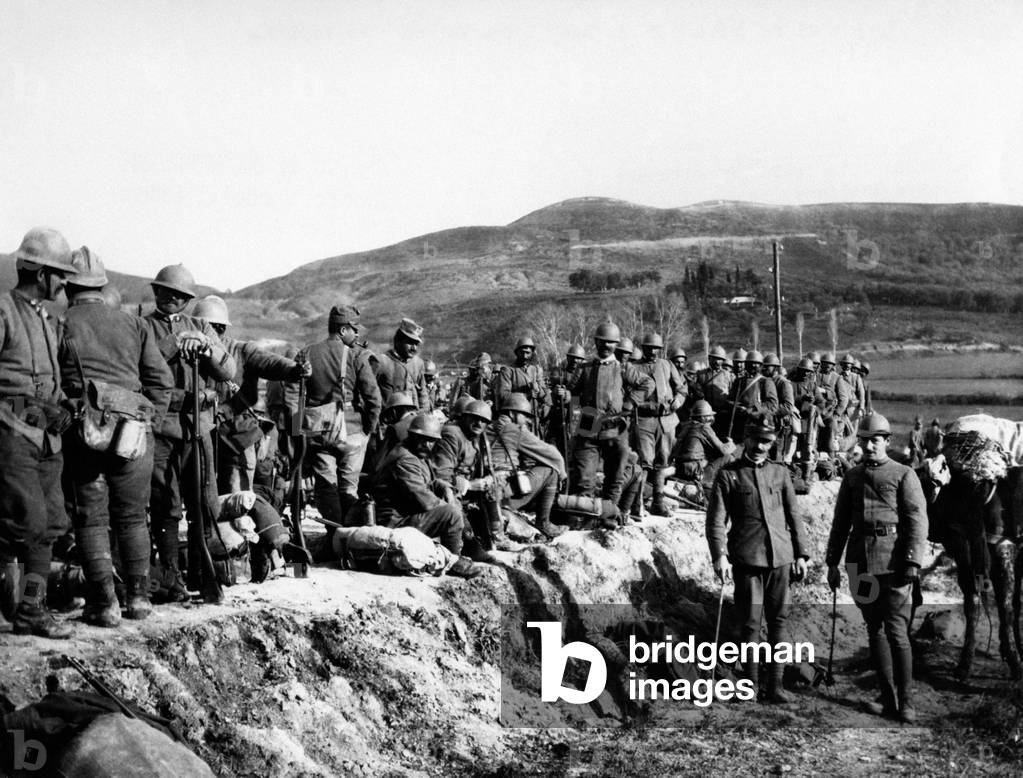 Italian troops on the Albanian front