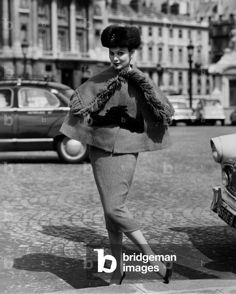 A woman wearing Lanvin Castillo's clothes
