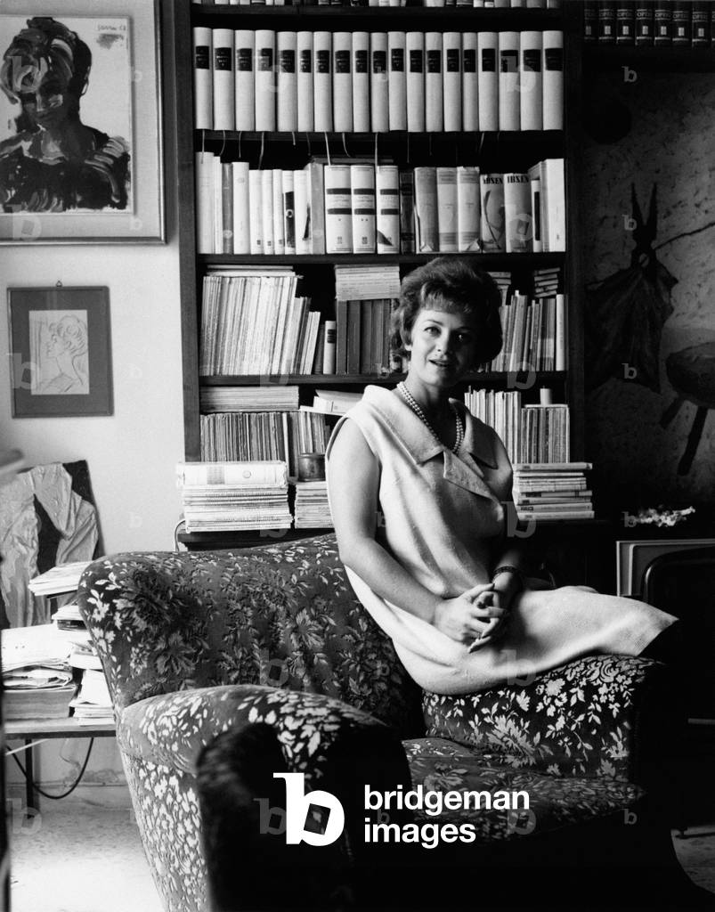 Brunella Bovo on the sofa