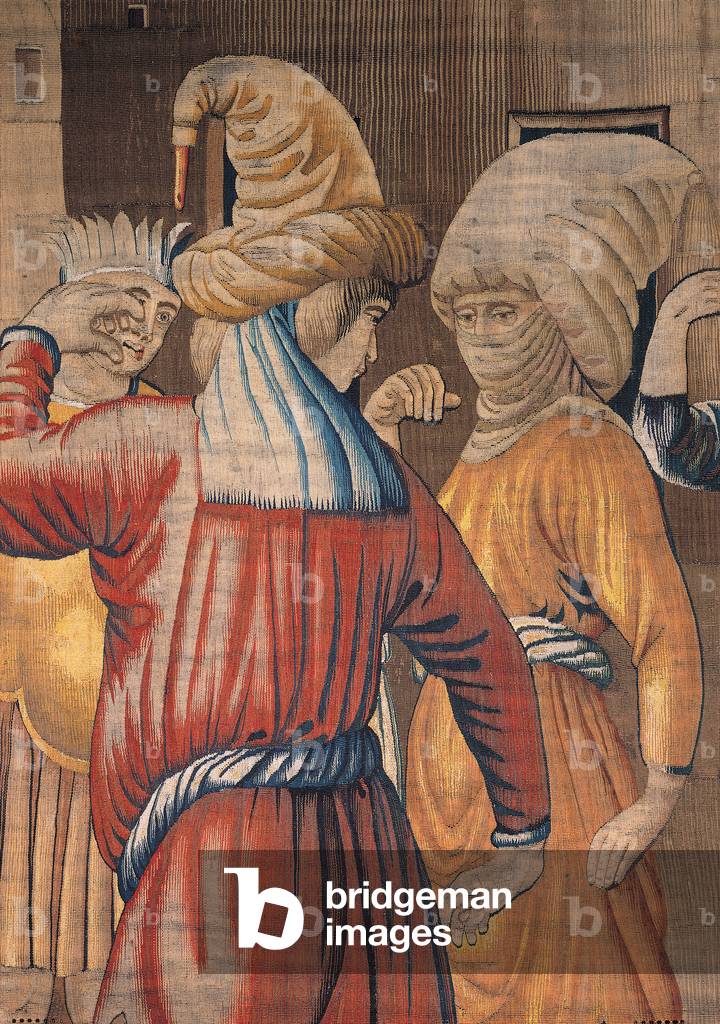 Months. Jenuary (I mesi Trivulzio. Gennaio), by Benedetto from Milan, from a cardboard by Bartolomeo Suardi, better known as Bramantino, 1504 - 1509, 16th Century, woll and silk tapestry, with a warp made of 6 threads per cm
