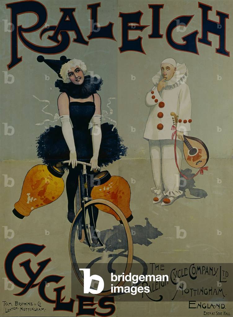 Raleigh Bicycles Advertising Poster 1887
