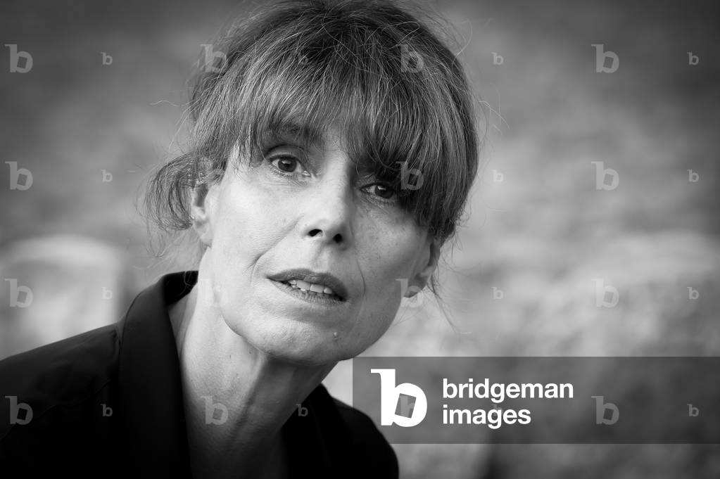 French writer Nathalie Leger at the XX edition of the International Literature Festival in Rome entitled 'Reading the world', in the new setting of the Palatine Stadium, Rome (Italy), July 24th, 2021 (photo)