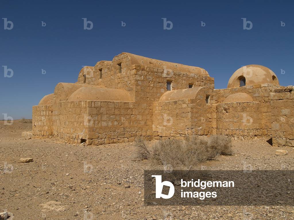 Castle of Amra (Qasr Amra), 723-743, 8th Century A.D., limestone and basalt building