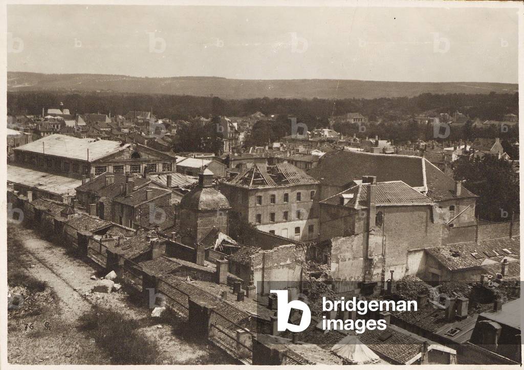 Italian front in France; The façade of the cathedral of Verdun, Verdun, France