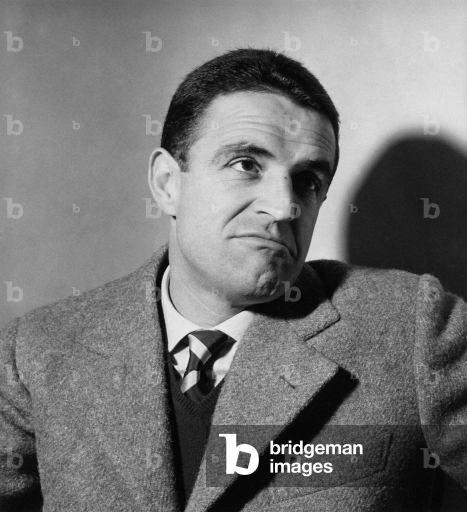 Portrait of Rino Ferrario with a sullen face