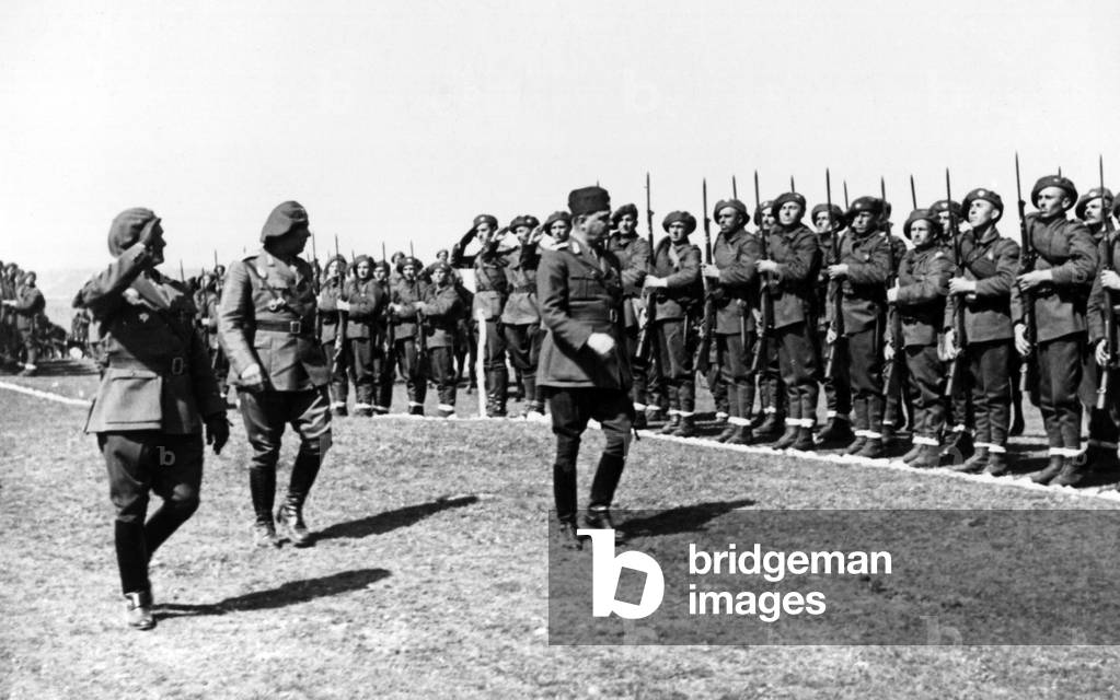 Costantin Pantazi reviews a unit