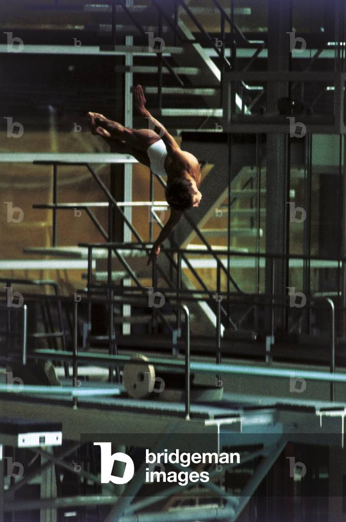 Giorgio Cagnotto in action at the Olympic Games
