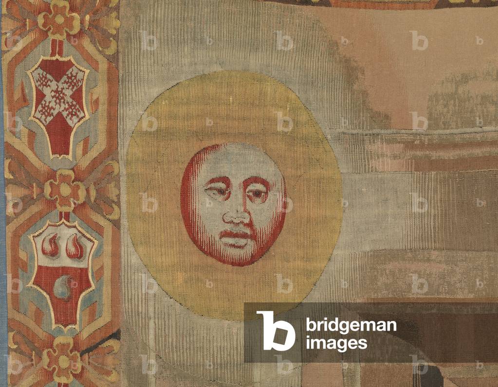 October (Ottobre), by Benedetto da Milano upon drawing by Bramantino, c. 1503-1508, 16th century (tapestry)