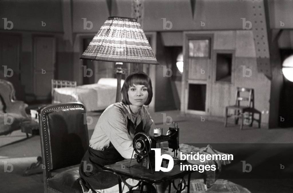 Elsa Martinelli in The Trial, Italy, 1962 (b/w photo)