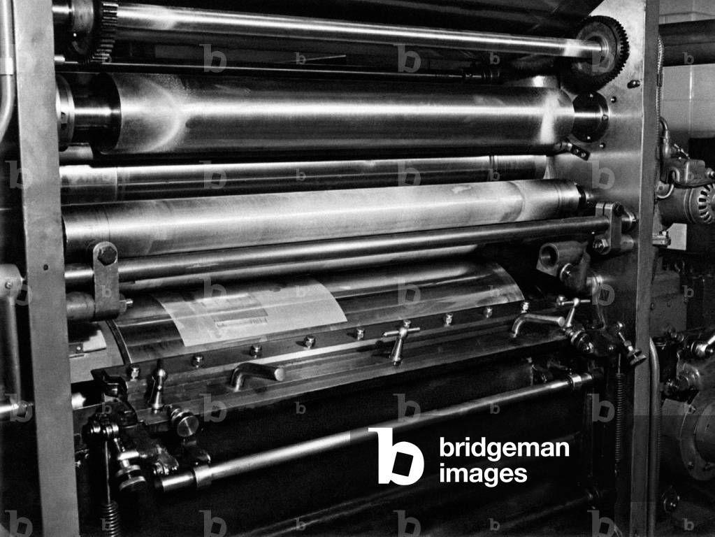 Rotogravure printing equipment, Milan, Italy, 1950