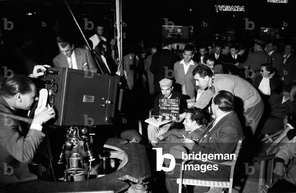 Action on the set of Scuola elementare, Milan, Italy