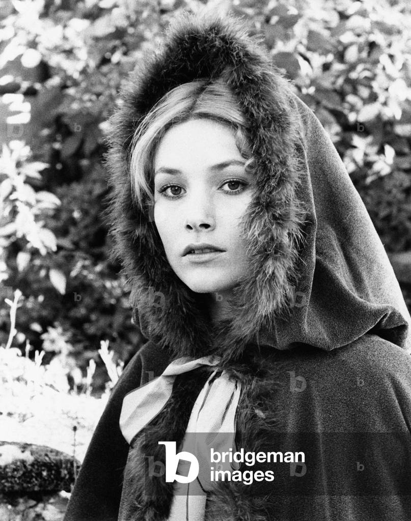 Portrait of Janet Agren wearing a cape