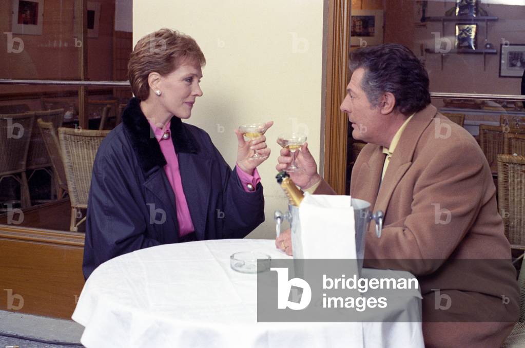 Actors Julie Andrews and Marcello Mastroianni, Italy, 1990 (photo)