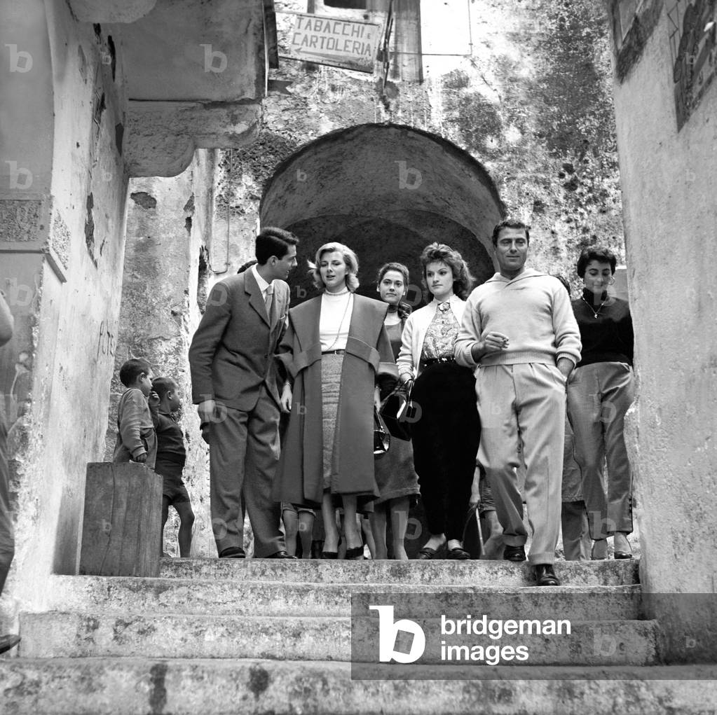 Raf Vallone in Sperlonga, Italy, 1951 (b/w photo)