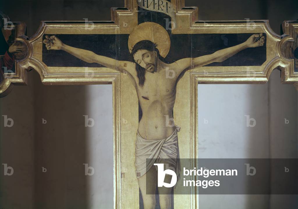 Painted Cross (Crucified Christ), by Master of the Cross of Piazza Armerina, 1485, 15th Century, tempera on table