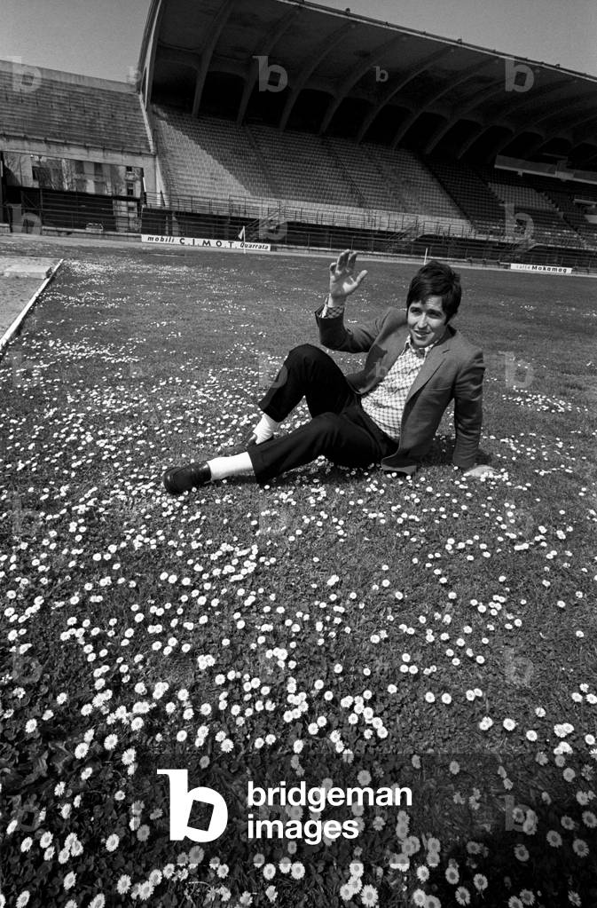 The midfield player Giancarlo De Sisti, Florence, Italy, 1969